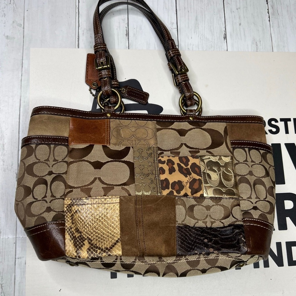 Coach Patchwork Signature Tote 11485